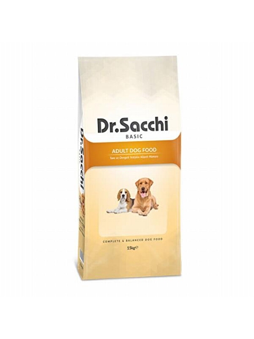 Dr.Sacchi Basic Chicken Tavuklu Yetişkin Köpek Maması 15 Kg