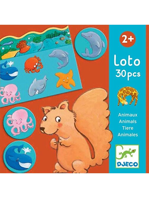Djeco Tombala Oyunları Animals Lotto Zeka Akıl Oyunları