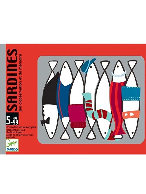 Djeco Kart Oyunları Sardines Zeka Akıl Oyunları