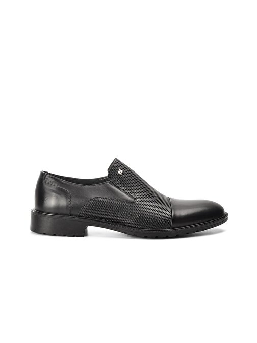 Fosco 8599 Siyah Hakiki Deri Erkek Klasik Ayakkabı