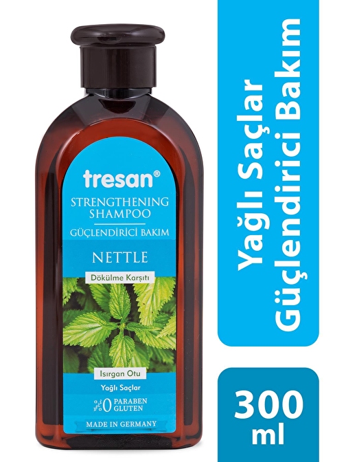 TRESAN STRENGTHENING SHAMPOO ISIRGAN OTU YAĞLI SAÇLAR İÇİN 300ml