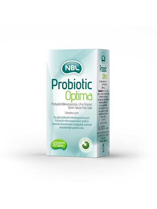 Nbl Probiotic Optima 30 Ciğneme Tableti