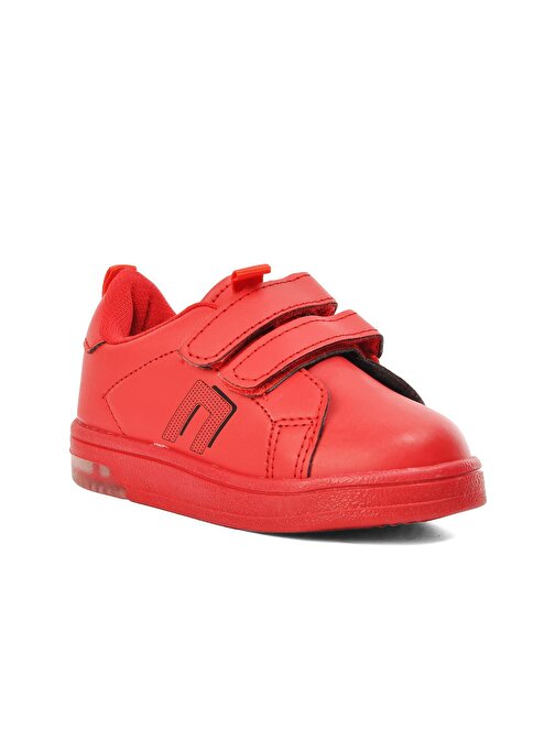 Cool Pepe Kısa-B Kırmızı Çocuk Cırtlı Sneaker