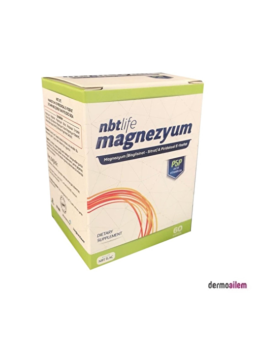 Nbt Life Magnezyum P5P Vitamin B6 60 Kapsül