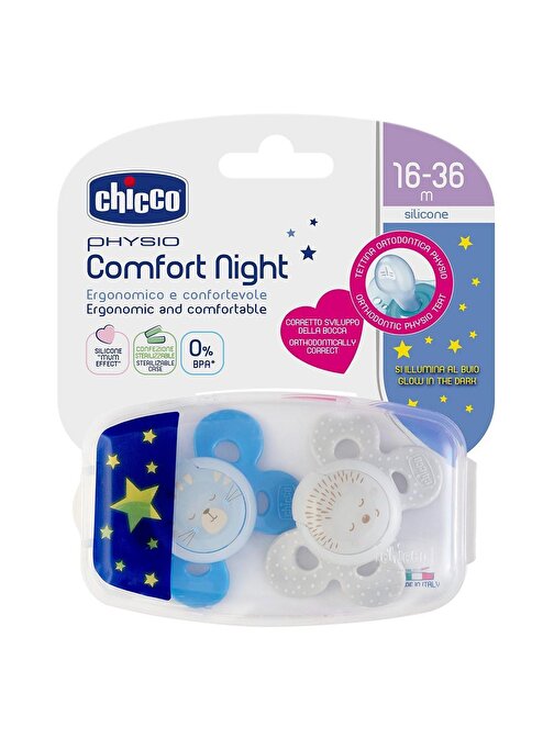 Chicco Physio Comfort Damaklı Silikon Emzik Renkli 12 - 24 Ay