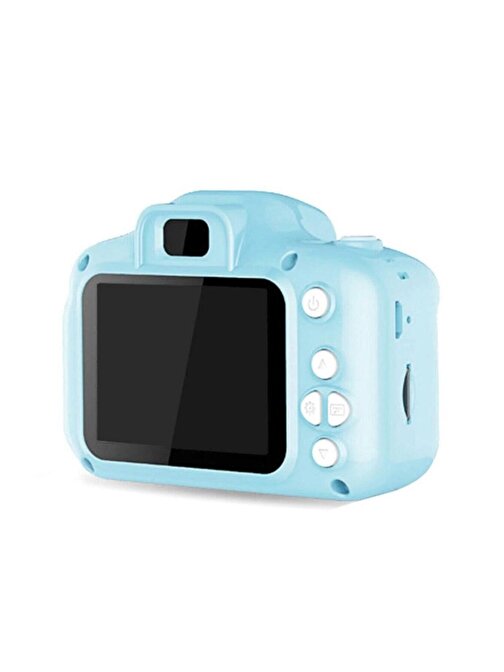 Pazariz Mini 15 MP 1080p 2.0 inç Ekran HD Kamera Çocuklar İçin Dijital Fotoğraf Makinesi Mavi