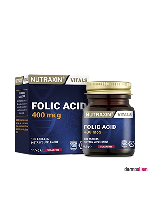 Nutraxin Folic Acid 100 Tablet