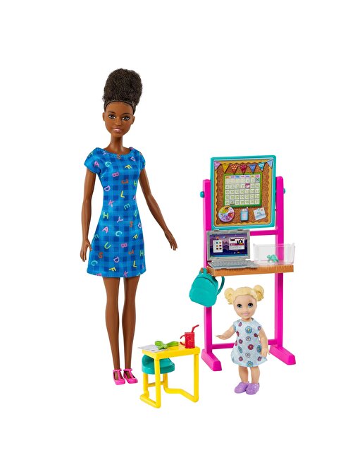 Barbie Ben Büyüyünce Oyun Seti Öğretmen, Siyah Saçlı Dhb63-Hcn20