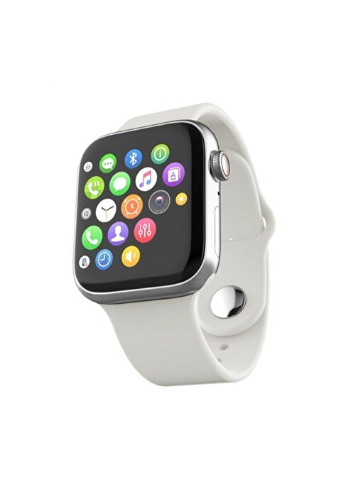 Pazariz Watch S6 Android - iOS Uyumlu Akıllı Saat Beyaz