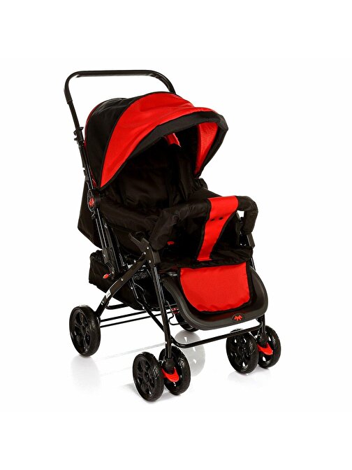 Very Important Baby Vib Bus Çift Yön Yıkanabilir Kumaş Tekli Bebek Arabası Kırmızı