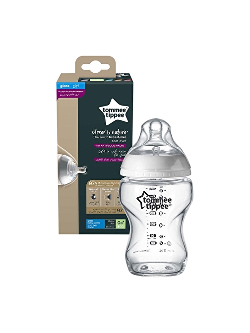 Tommee Tippee Nature 0+ Ay Cam Biberon 250 ml