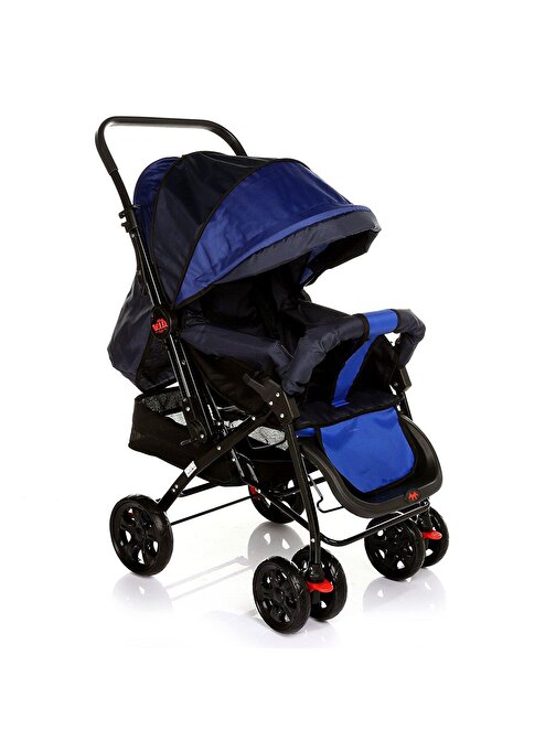 Very Important Baby Vib Bus Çift Yön Yıkanabilir Kumaş Tekli Bebek Arabası Mavi