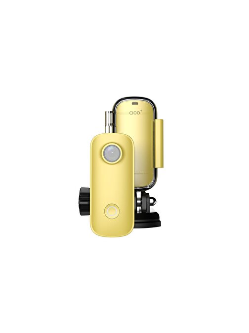 Sjcam C100+ 4K 2160p 30 Fps Mini Aksiyon Kamerası Sarı