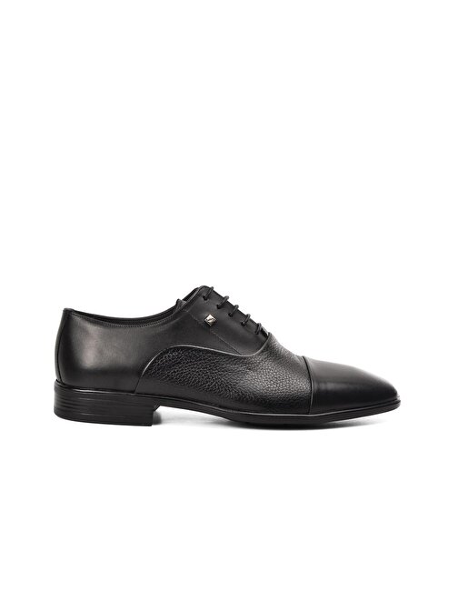 Fosco 2805 Siyah Hakiki Deri Erkek Klasik Ayakkabı