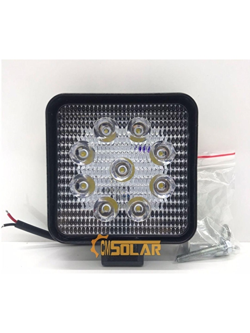 CMSOLAR Çalışma Lambası Kare 9 Led 9-36 volt