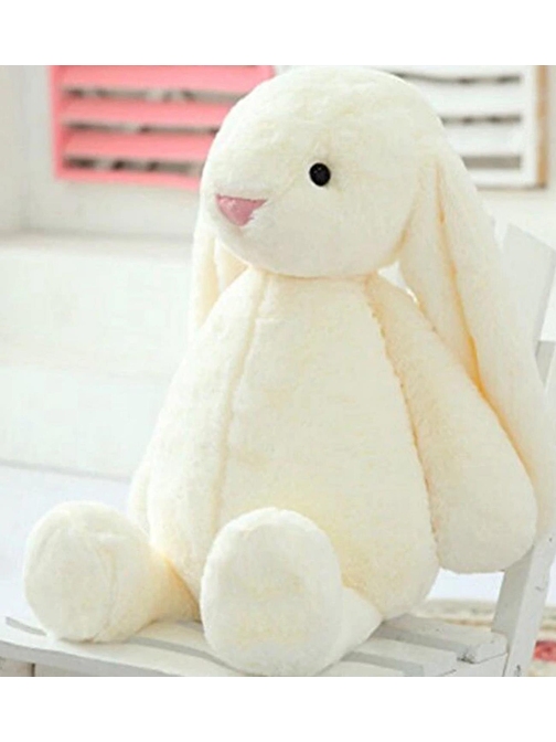 Sole Hediyeli- Uyku Arkadaşım Uzun Kulak Bunny Peluş Tavşan 65 Cm