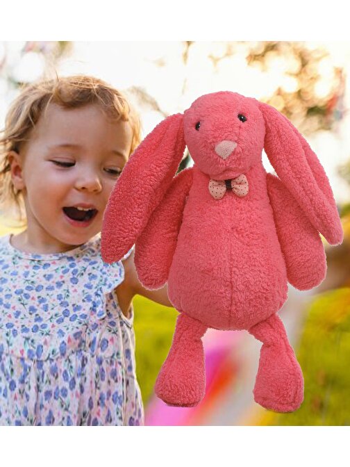 Sole Hediyeli- Uyku Arkadaşım Uzun Kulak Bunny Peluş Tavşan 65 Cm