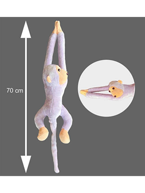 Sole Sevimli Peluş Maymun Oyuncak , Elleri Yapışabilen 70 Cm