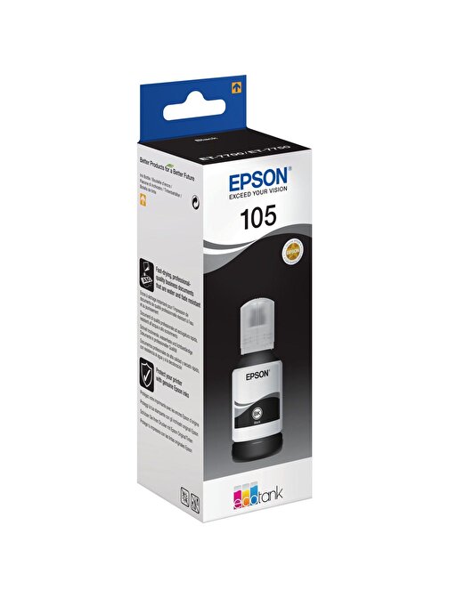 Epson 105-C13T00Q1 L7160- L7180 Orijinal Siyah Mürekkep