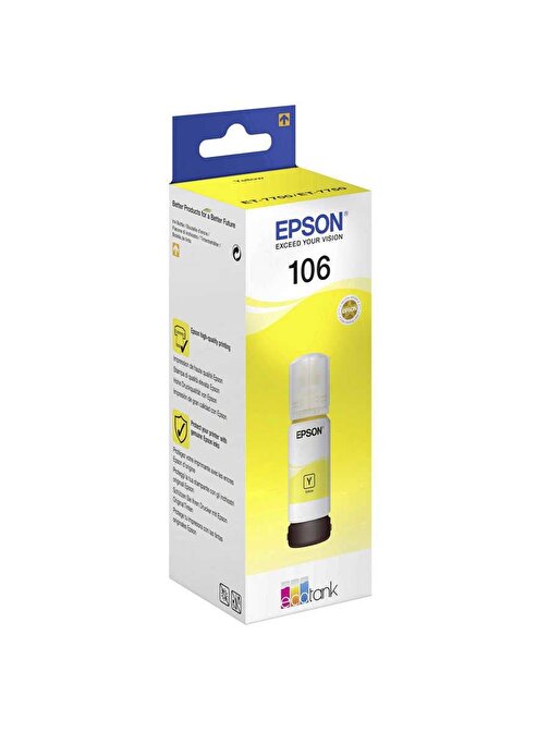 Epson 106-C13T00R4 Orijinal Sarı Mürekkep