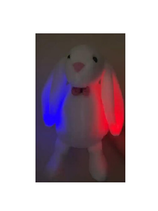 Sole Led Işıklı, Uyku Arkadaşı Uzun Kulak Bunny Peluş Tavşan 65Cm