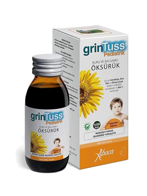 Grintuss Pediatrik Öksürük Şurubu Kids128 Gr