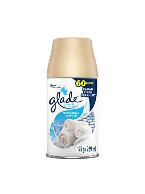 Glade Oda Kokusu, Otomatik Sprey Yedek, Temiz Çarşaf Ferahlığı, 269 ml