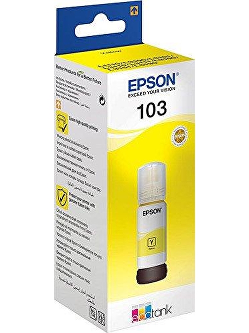 Epson T103 C13T00S44A Orijinal Sarı Kartuş 65 Ml