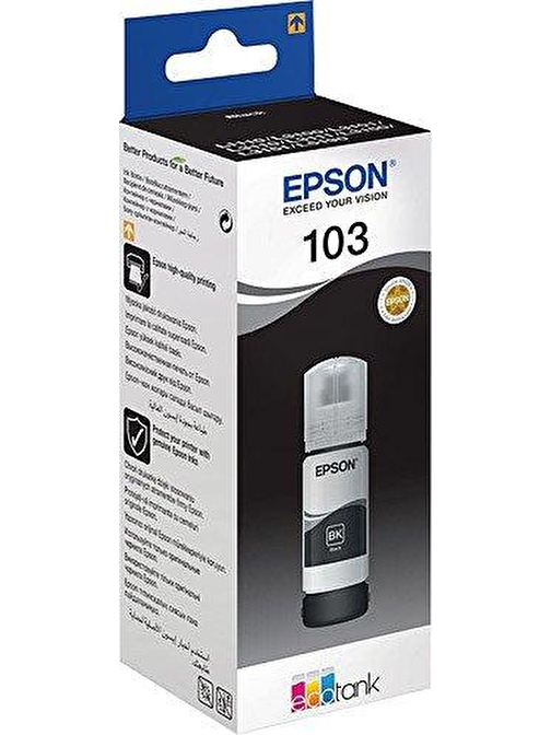 Epson T103 C13T00S14A Orijinal Siyah Kartuş 65 Ml