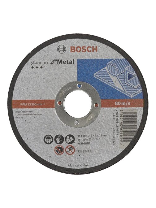 Bosch 115*2,5Mm Standard For Metal Düz - 2608603164