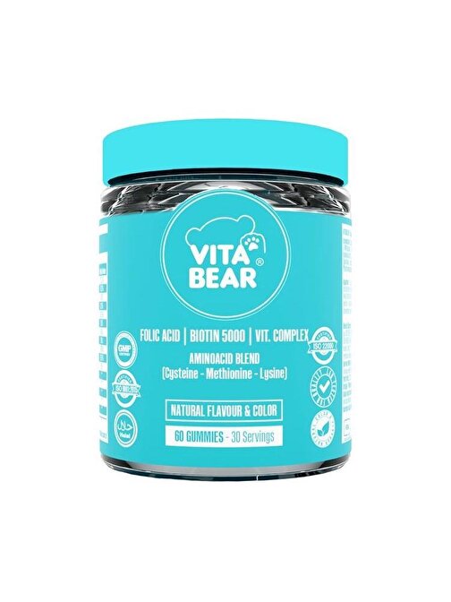 Vita Bear Strong Hair Gummy Vitamin 60'Lı