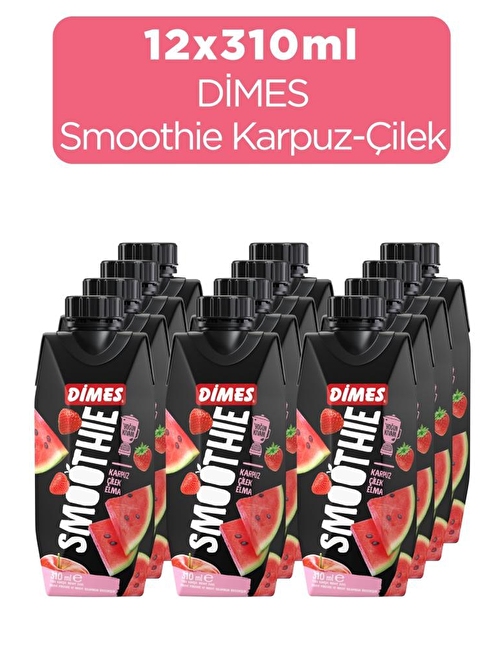 Dimes Smoothie Karpuz Çilek Ve Elma 12X310 ml