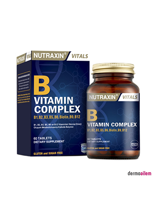 Nutraxin B Vitamin Complex 60 Kapsül