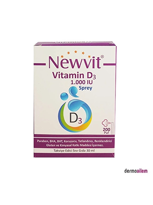 Newvit Vitamin D3 1000 Iu 30 Ml