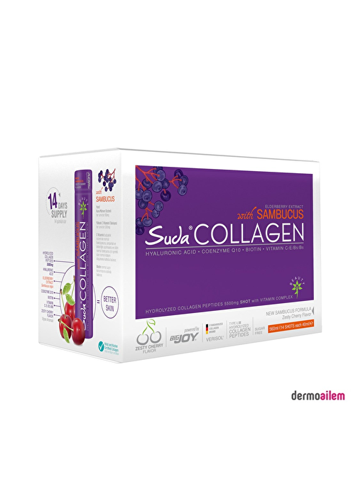 Suda Collagen Sambucus 40 Ml X 30 Flakon Vişne Aromalı