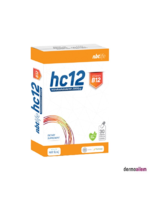 Nbt Life Hc12 Vitamin B12 30 Ciğneme Tableti