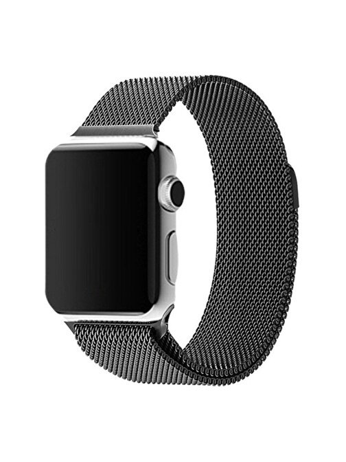 Pazariz Apple Watch 44 mm Celik Örme Akıllı Saat Kordonu