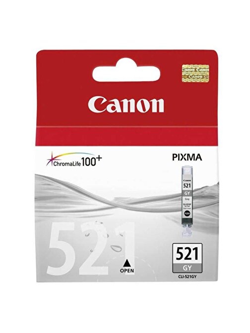 Canon Clı-521Gy 2937B004 Orijinal Gri Mürekkep Kartuş