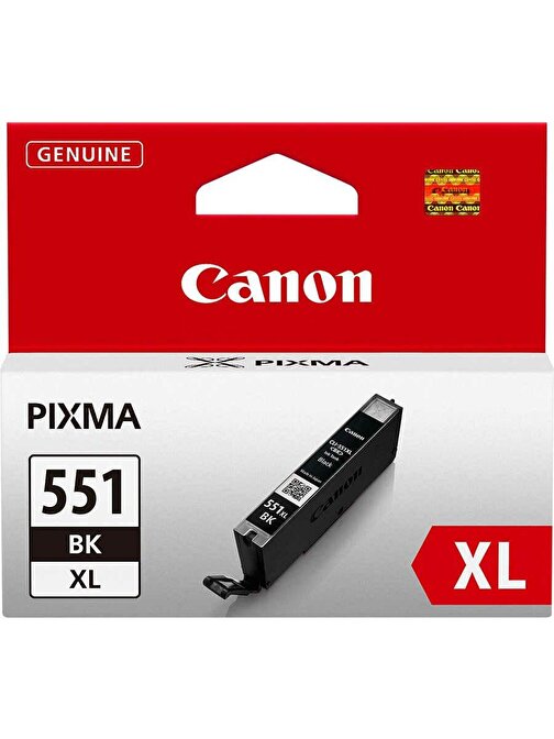Canon Clı-551Bk 6443B001 Orijinal Siyah Mürekkep Kartuş