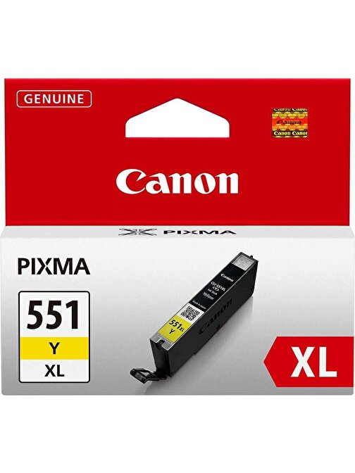 Canon Clı-551Y 6446B001 Orijinal Sarı Mürekkep Kartuş