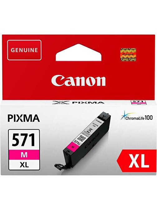 Canon Clı-571M 0333C001Aa Orijinal Kırmızı Mürekkep Kartuş
