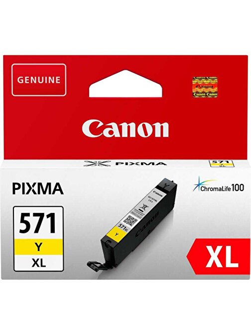 Canon Clı-571Y Xl 0334C001Aa Orijinal Sarı Mürekkep Kartuş