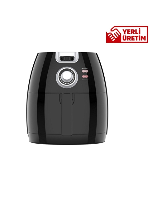 SEM SC300 Aircook 1650 W 5 lt Airfryer Yağsız Sıcak Hava Fritözü Siyah