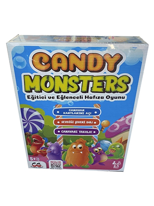 Sole Candy Monsters Eğitici ve Eğlenceli Hafıza Oyunu 2 - 4 Yaş