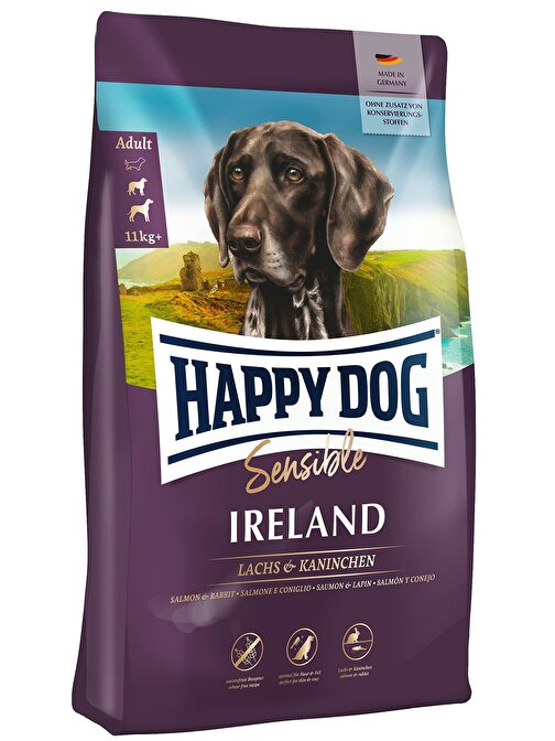 Happy Dog Irland Somon Ve Tavşanlı Köpek Maması 12.5 Kg