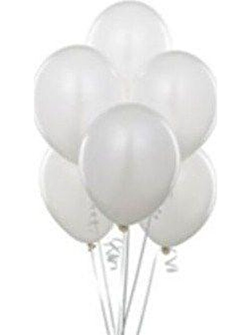 Pazariz Pazariz Balon 100 Adet - Beyaz