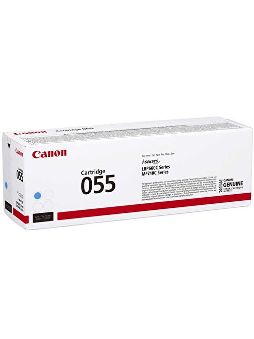 Canon Crg-055C Mf742 Cyan Mavi Toner 2.100 Sayfa