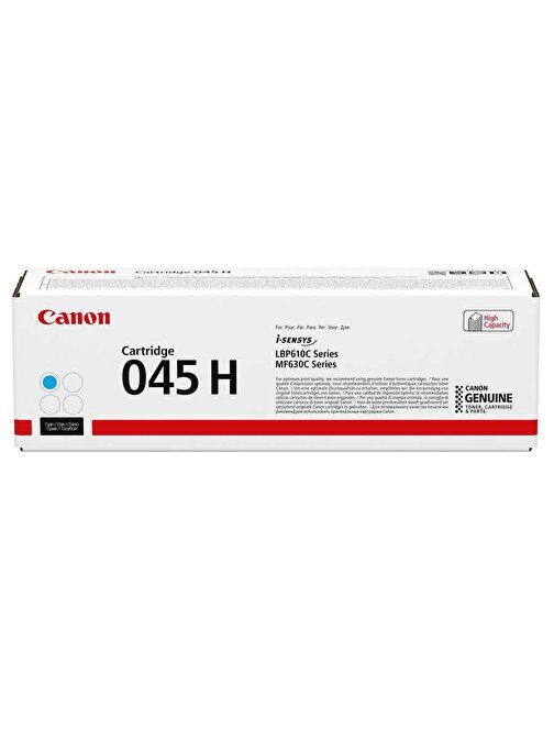 Canon CRG-045-1245C002 Uyumlu Yüksek Kapasiteli Orjinal Cyan Toner