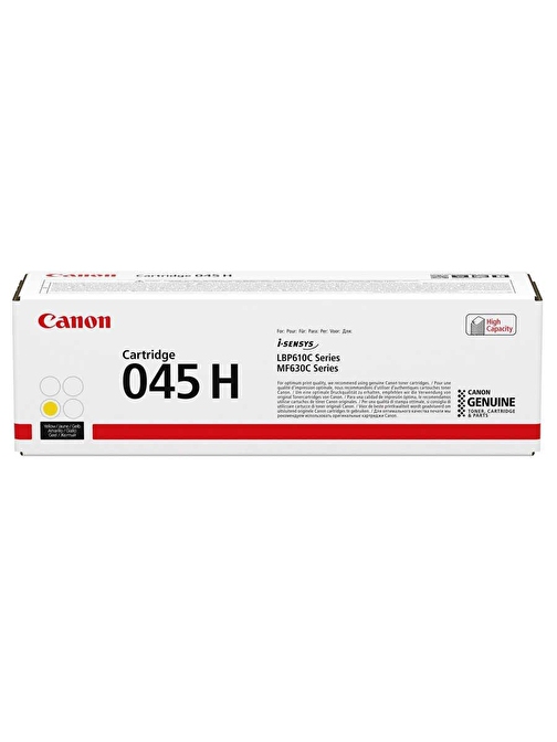 Canon CRG-045-1243C002 Uyumlu Yüksek Kapasiteli Orjinal Sarı Toner