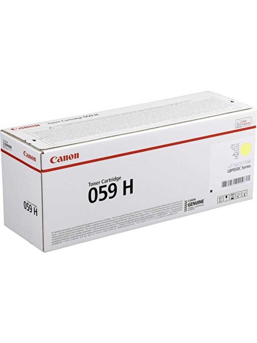 Canon CRG-059H-3624C001 Uyumlu Orjinal Sarı Toner